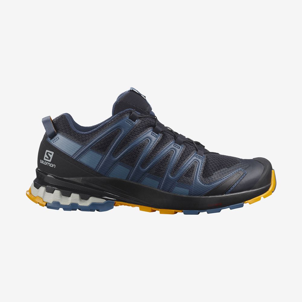 Salomon Singapore Mens Trail Running Shoes - XA PRO 3D V8 Dark Denim | 04129-EGOS